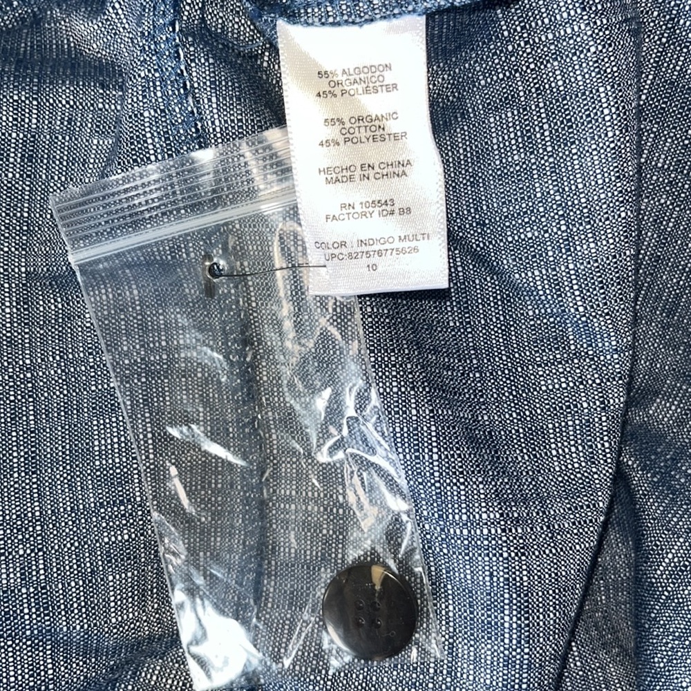 Derek Lam Blue Button Front Wide Strap Dress 10 - Picture 8 of 13